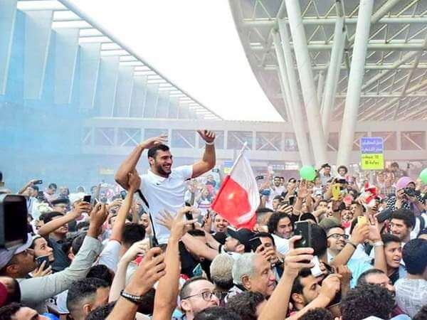 احتفالات مشجعي نادي الزمالك